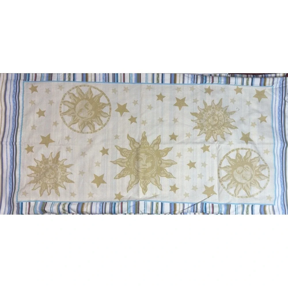 Westpoint Stevens Sheet Set Celestial KING 4pc Moon Stars Stripes Whimsigoth Y2K